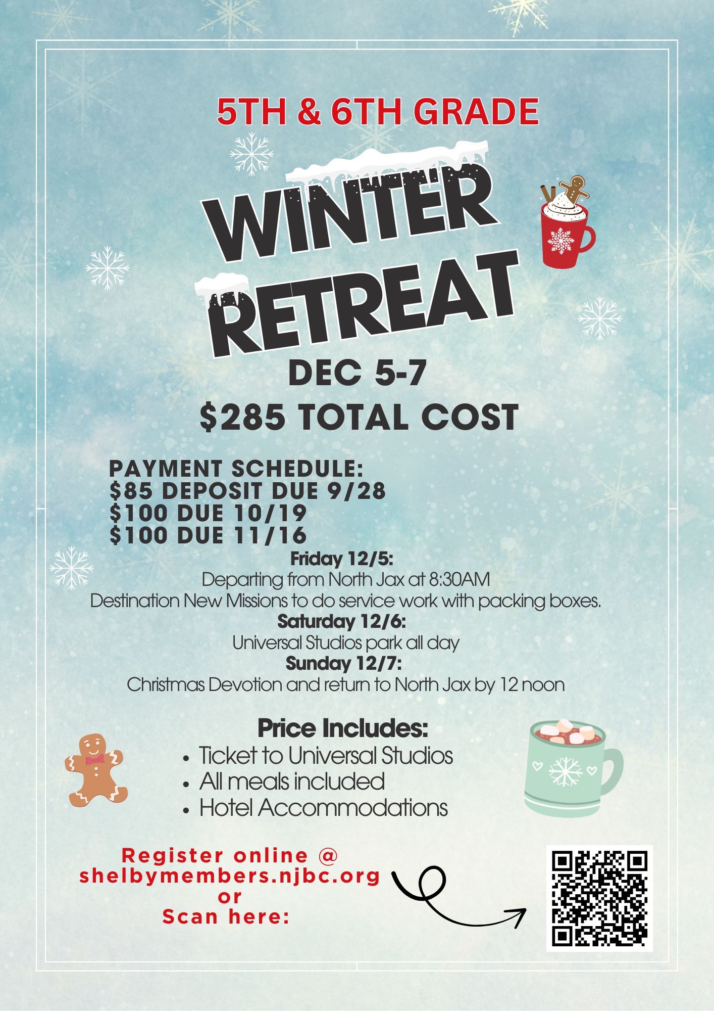 5th & 6th Grade Winter Retreat  2025